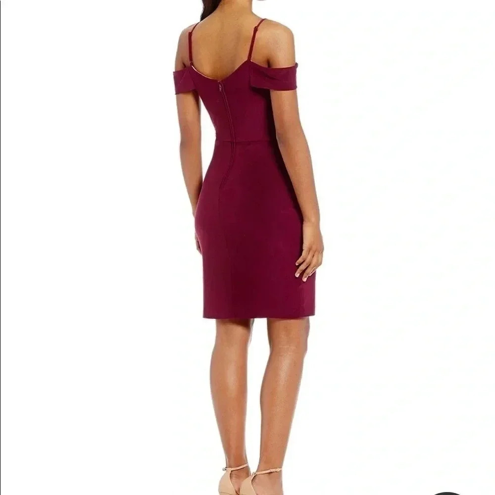 Jodi Kristopher Wine Formal Dress - Picture 2 of 10